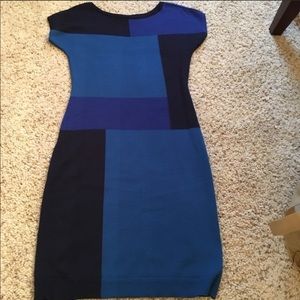 The Limited color block sweater dress